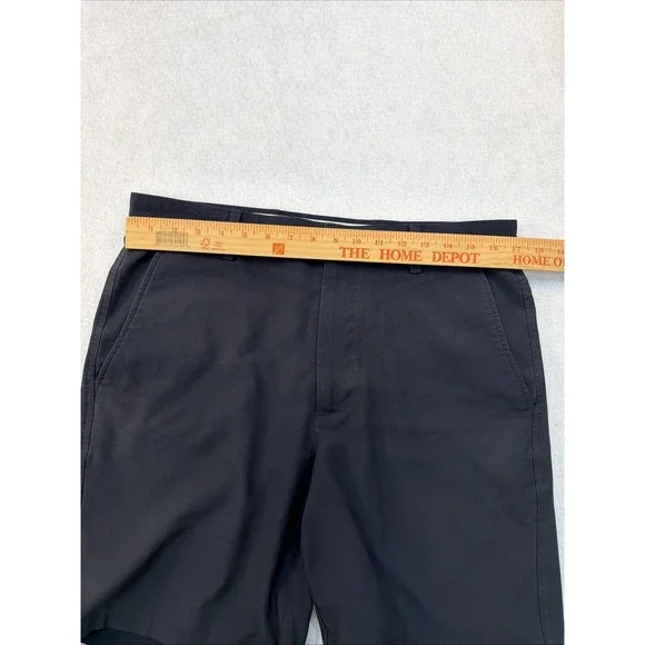 Foot Joy Navy Blue Flat Front Golf Casual Shorts Size W34 Classic Preppy - Picture 8 of 14